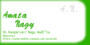 amata nagy business card